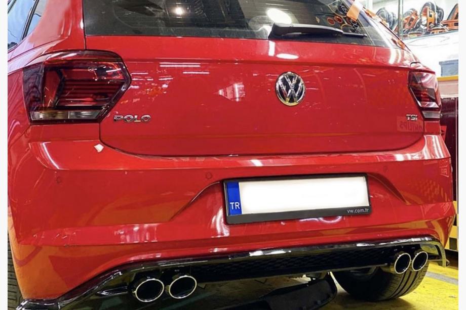 Volkswagen Polo 2017– Zadný difúzor DPT V-1 (lesklá čierna) Image