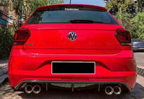 Volkswagen Polo 2017– Zadný difúzor DPT V-2 (lesklá čierna) fotografia 1