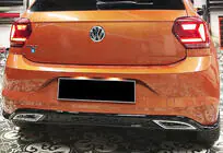 Volkswagen Polo 2017– Zadný difúzor DPT V-3 (čierny lesk) fotografia 1