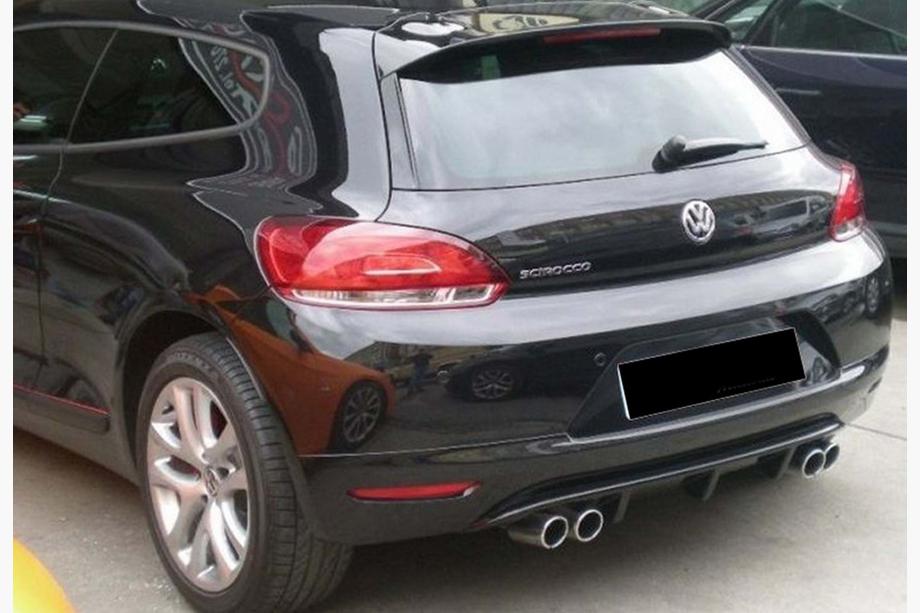 Volkswagen Scirocco 2008–2017 Zadný difúzor DPT V-2 (2008-2013, čierny vysoký lesk) Image