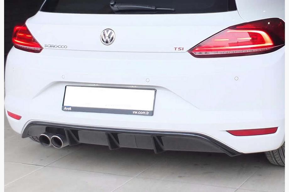Volkswagen Scirocco 2008–2017 Zadný difúzor DPT V-5 (2014-2017, čierny lesklý) Image