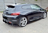 Volkswagen Scirocco 2008–2017 Zadný difúzor DPT V-4 (2008-2017, čierny lesklý) fotografia 4