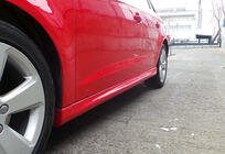 Audi A3 2012–2020 Bočné prahy DPT (HB, lesklá čierna) fotografia 1