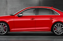Audi A4 B8 2007–2015 Bočné prahy DPT V-2 (lesklá čierna) fotografia 1