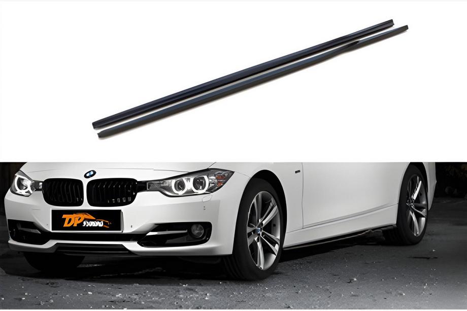 BMW rad 3 F30/F31 2012–2019 Nadstavce bočných prahov DPT (pre Base prahy, čierny lesk) Fotografia 1