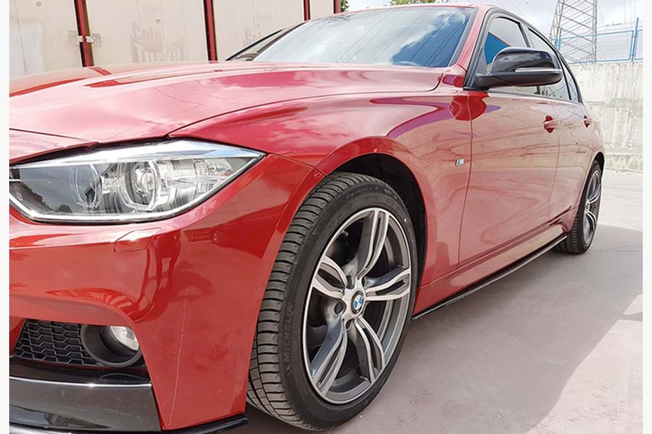 BMW rad 3 F30/F31 2012–2019 Kryty prahov DPT V-3 (pre M-Sport prahy, čierny lesk) Fotografia 2