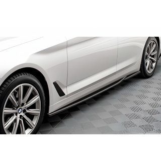 DPT V-2 nadstavce prahov (pre M-Sport/M5 prahy, čierny lesk) BMW 5. rad G30/G31 2017–2023 fotografia 1