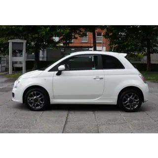 Bočné prahy DPT (lesklá čierna) Fiat 500/500L 2013–2022 fotografia 1