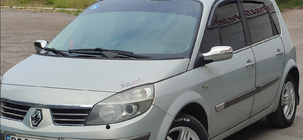 Renault Scenic/Grand 2003–2009 Okenné lišty (4 ks, nerez) fotografia 5