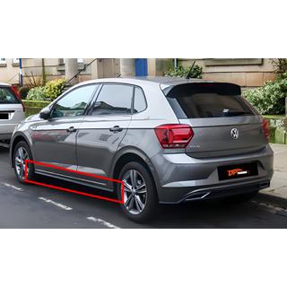 Bočné prahy DPT V-2 (lesklá čierna) Volkswagen Polo 2017–