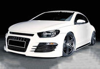 Volkswagen Scirocco 2008–2017 Bočné prahy DPT V-2 (lesklá čierna) fotografia 2
