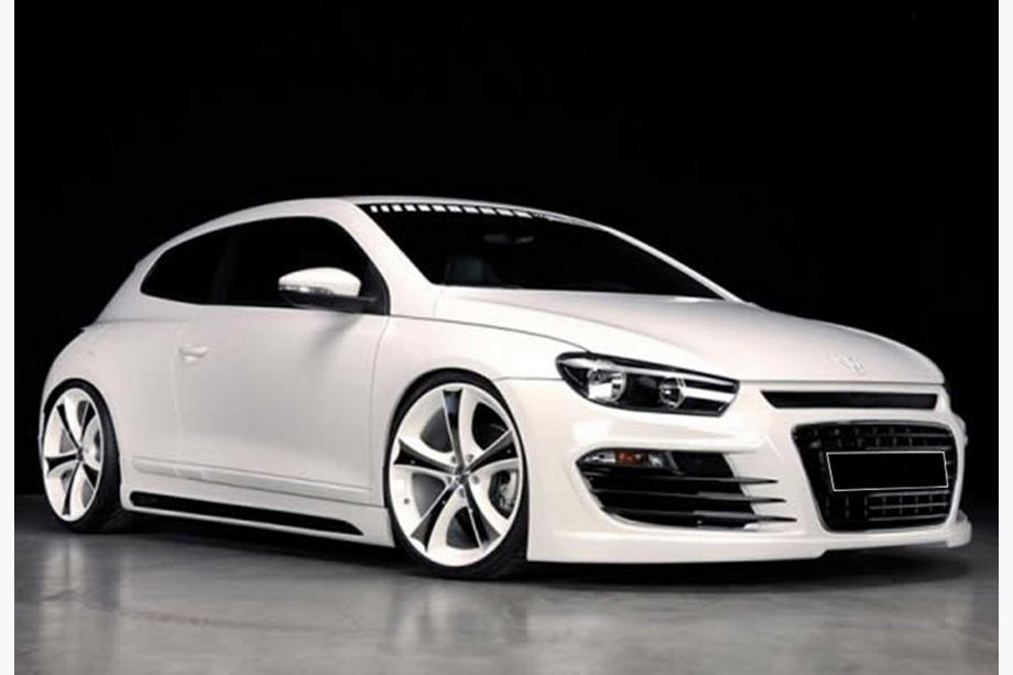 Volkswagen Scirocco 2008–2017 Bočné prahy DPT V-2 (lesklá čierna) Image