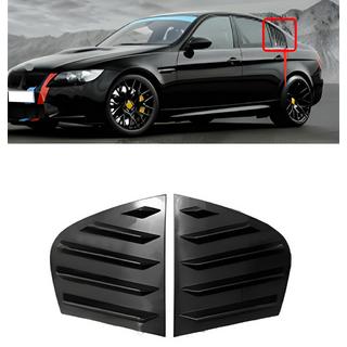 Lišty na zadné okná DPT (čierny lesk, 2 ks) BMW 3 rad E90/E91 2005–2011 fotografia 1