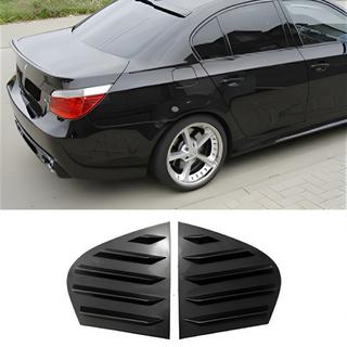 Lišty na zadné okná DPT (čierny lesk, 2 ks) BMW 5. rad E60/E61 2003–2010