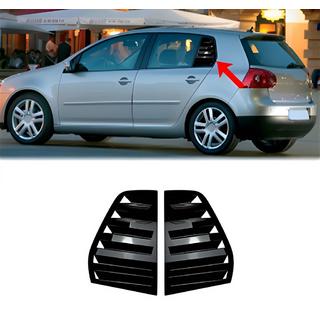 Lišty na zadné okná DPT (čierny lesk, 2 ks) Volkswagen Golf 5 2003–2009