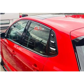 Lišty na zadné okná DPT (čierny lesk, 2 ks) Volkswagen Polo 2017–