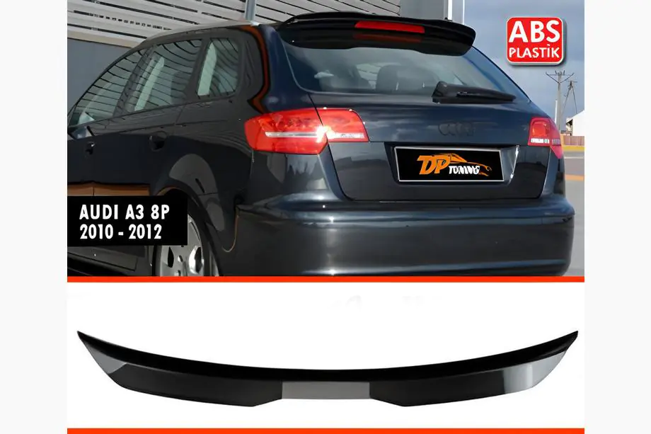 Audi A3 2003–2012 Spojler DPT V-1 (2010-2012, HB, čierny lesklý) Image