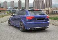 Audi A3 2003–2012 Spojler DPT V-2 (2003-2008, lesklá čierna) fotografia 7