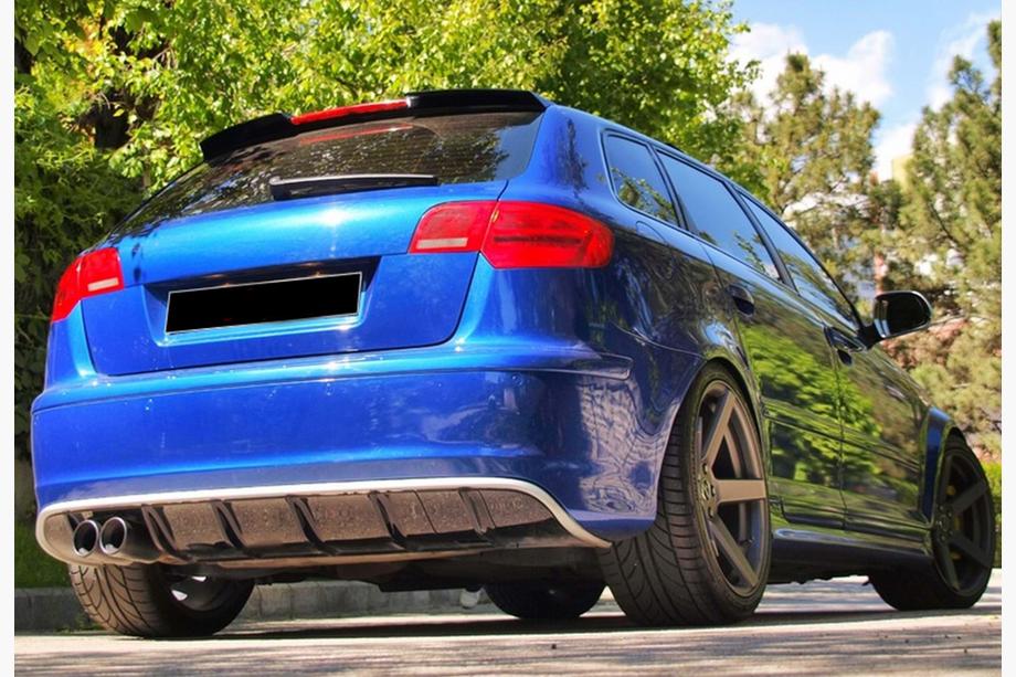 Audi A3 2003–2012 Spojler DPT V-2 (2003-2008, lesklá čierna) Image