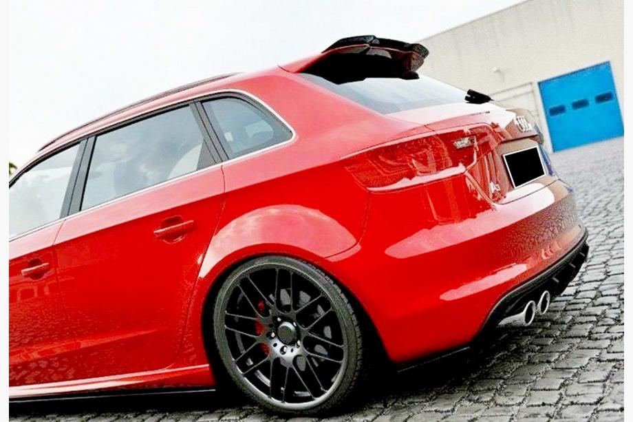 Audi A3 2012–2020 Spojler DPT V-1 (HB, čierny lesklý) Image
