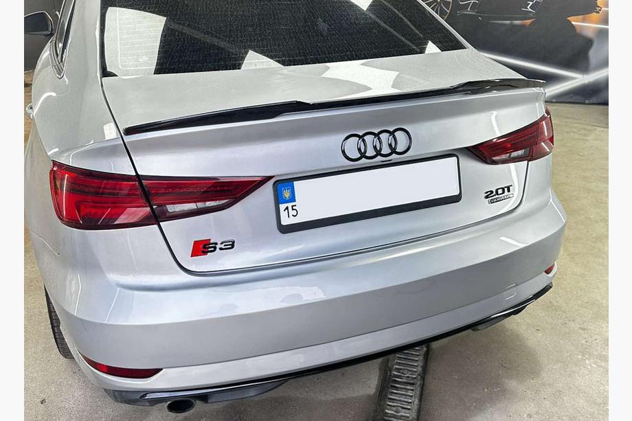 Audi A3 2012–2020 Spojler DPT V-5 (lesklá čierna) Image