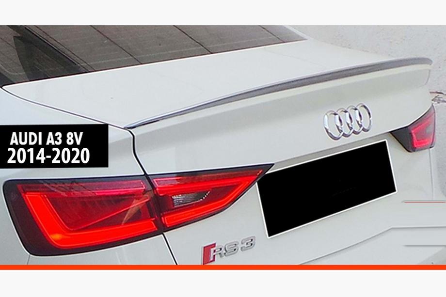 Audi A3 2012–2020 Spojler DPT V-6 (2014-2020, čierny vysoký lesk) Image