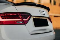 Audi A5 2007–2015 Spojler DPT V-1 (pre Sedan, čierny lesklý) fotografia 1