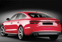 Audi A5 2007–2015 Spojler DPT V-2 (pre Sedan, lesklá čierna) fotografia 3
