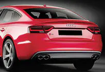 Audi A5 2007–2015 Spojler DPT V-2 (pre Sedan, lesklá čierna) fotografia 5