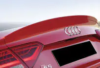 Audi A5 2007–2015 Spojler DPT V-2 (pre Sedan, lesklá čierna) fotografia 1