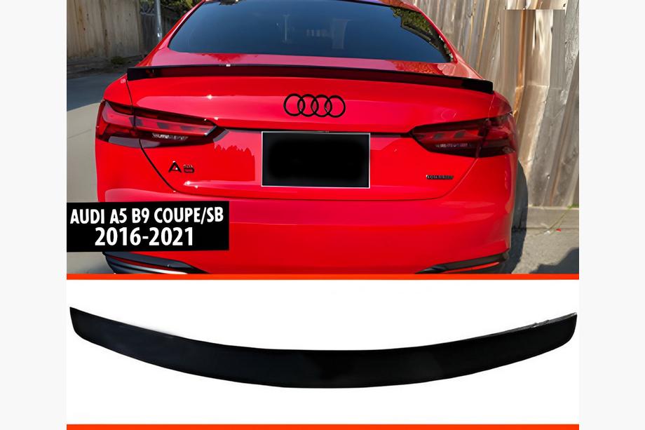 Audi A5 2016–2025 DPT V-2 spojler (2016-2021, Coupe/Sedan, čierny vysoký lesk) Image