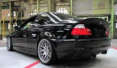 BMW 3 E46 1998–2006 Spojler v štýle CSL (pre Coupe, lesklá čierna) fotografia 1