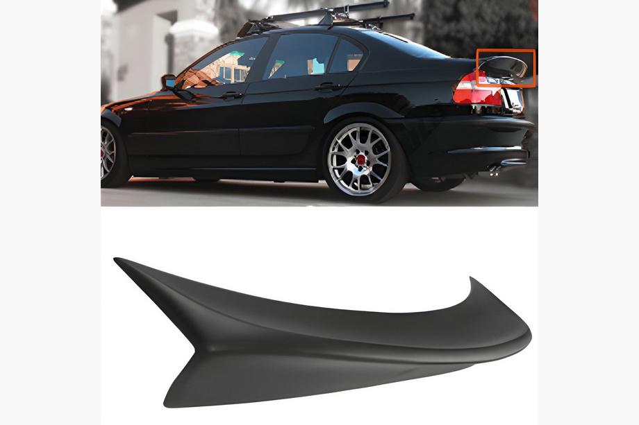 BMW 3 E46 1998–2006 Spojler CSL-Style V2 (pre SD, čierny lesk) Image