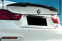 BMW 4 séria F32/F33/F36 2012–2020 M4-Style V1 spojler (pre F32, čierny lesk) fotografia 1