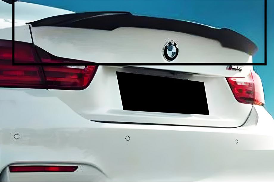 BMW 4 séria F32/F33/F36 2012–2020 M4-Style V1 spojler (pre F32, čierny lesk) Image