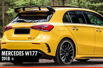 Mercedes A-class W177 2018– Spojler DPT V-1 (lesklá čierna) fotografia 1