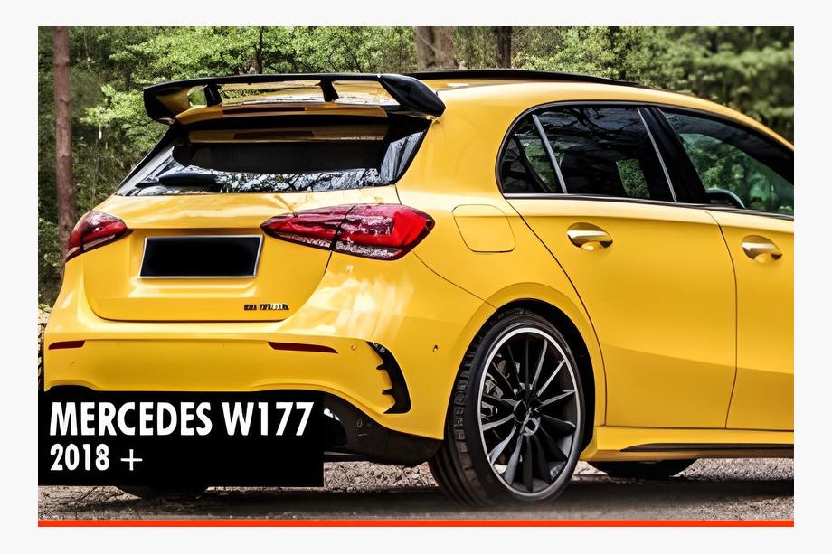 Mercedes A-class W177 2018– Spojler DPT V-1 (lesklá čierna) Image