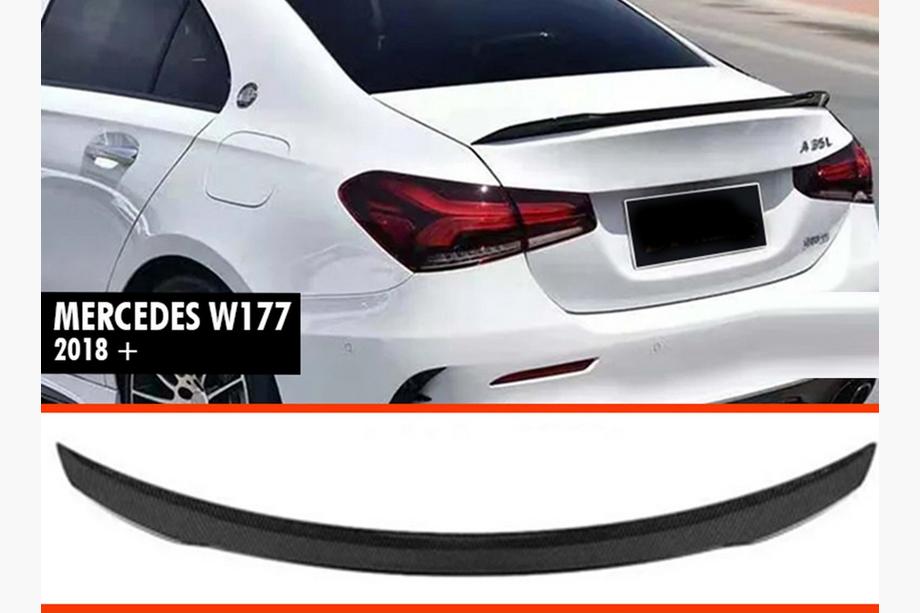 Mercedes A-class W177 2018– Spojler DPT V-2 (SD, čierny lesk) Image