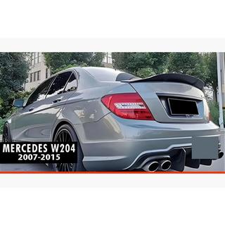 Spojler DPT V-2 (čierny vysoký lesk) Mercedes trieda C W204 2007–2015 fotografia 1