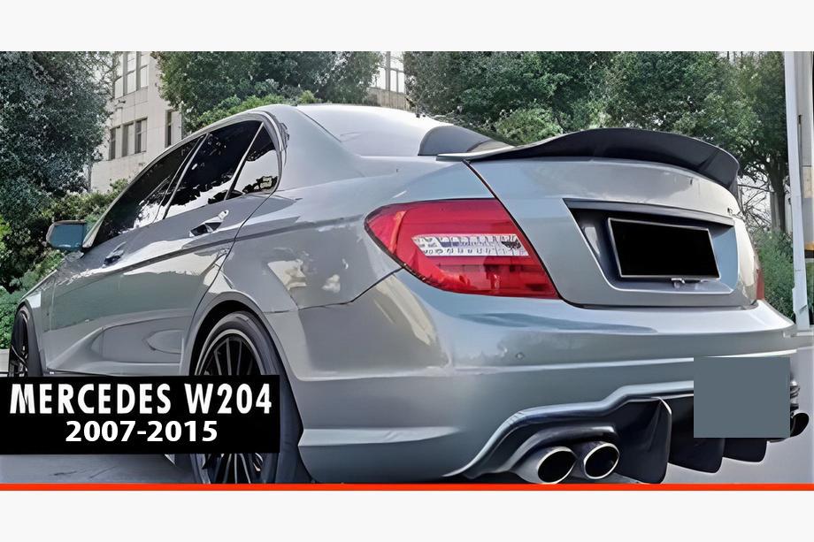Mercedes trieda C W204 2007–2015 Spojler DPT V-2 (čierny vysoký lesk) Image