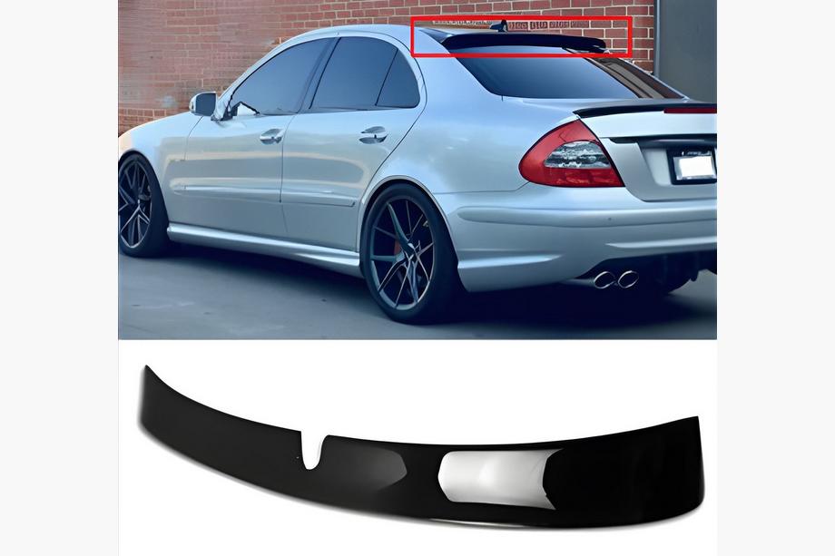 Mercedes E-class W211 2002–2009 Spojler DPT (2002-2006, čierny vysoký lesk) Image