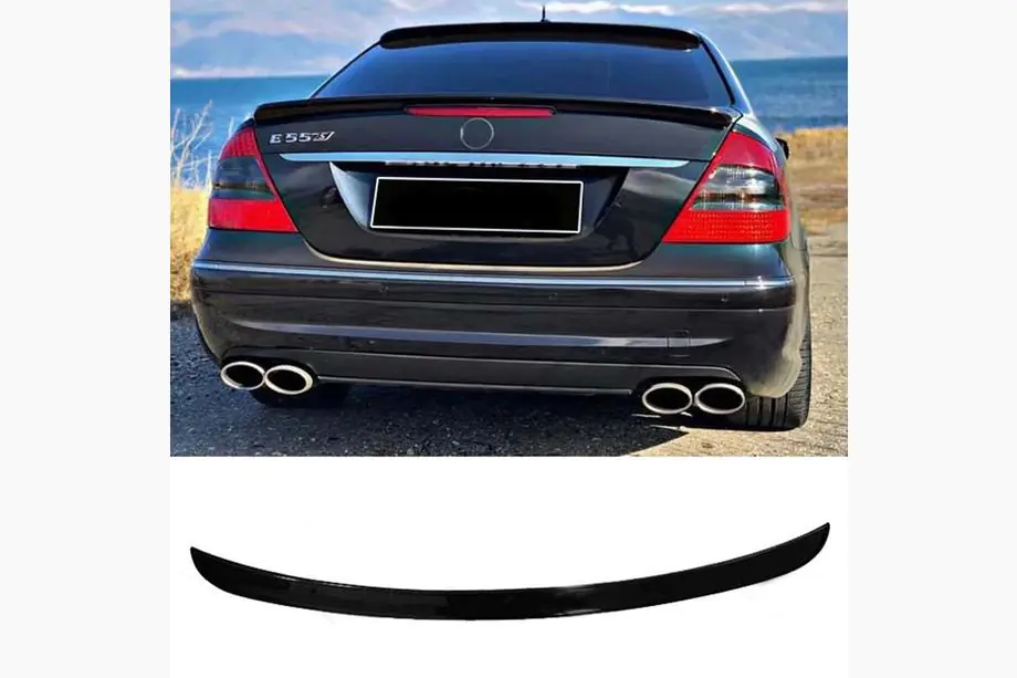 Mercedes E-class W211 2002–2009 Spojler DPT (lesklá čierna) Image