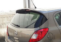 Opel Corsa D 2007–2014 Spojler DPT (lesklá čierna) fotografia 2