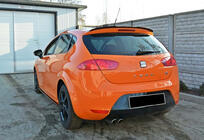 Seat Leon 2005–2012 Spojler DPT V-1 (2009-2012, čierny lesklý) fotografia 4