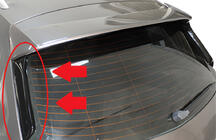 Seat Leon 2013–2020 Spojlerové klapky Flap DPT (2 ks, čierny lesklý) fotografia 1