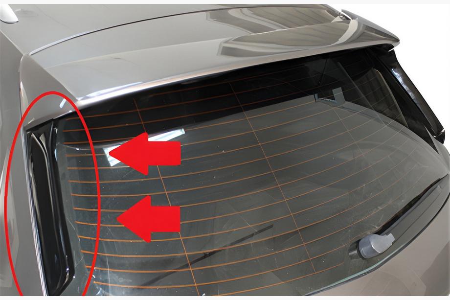 Seat Leon 2013–2020 Spojlerové klapky Flap DPT (2 ks, čierny lesklý) Image