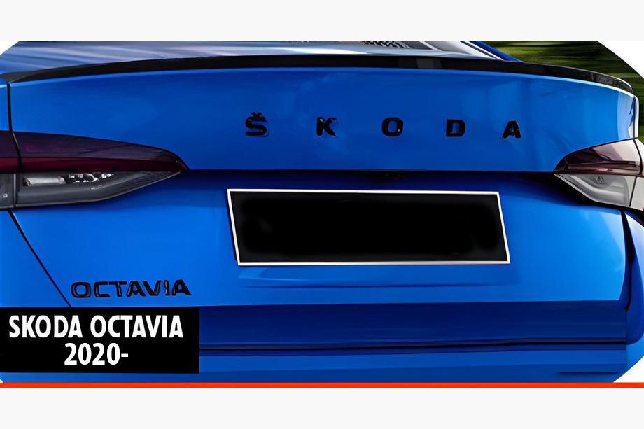 Skoda Octavia IV A8 2020– Spojler DPT V-2 (čierny vysoký lesk) Fotografia 1