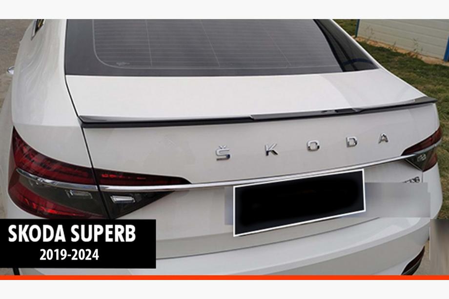 Skoda Superb 2015–2024 Spojler DPT V-3 (2019-2024, čierny vysoký lesk) Image