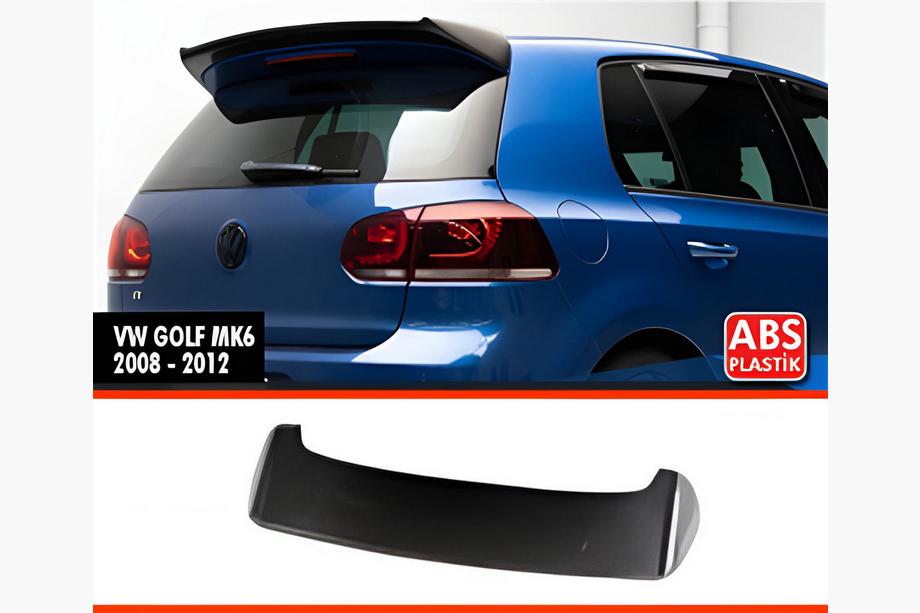 Volkswagen Golf 6 2008–2014 Spojler DPT V-2 (HB, čierny vysoký lesk) Image