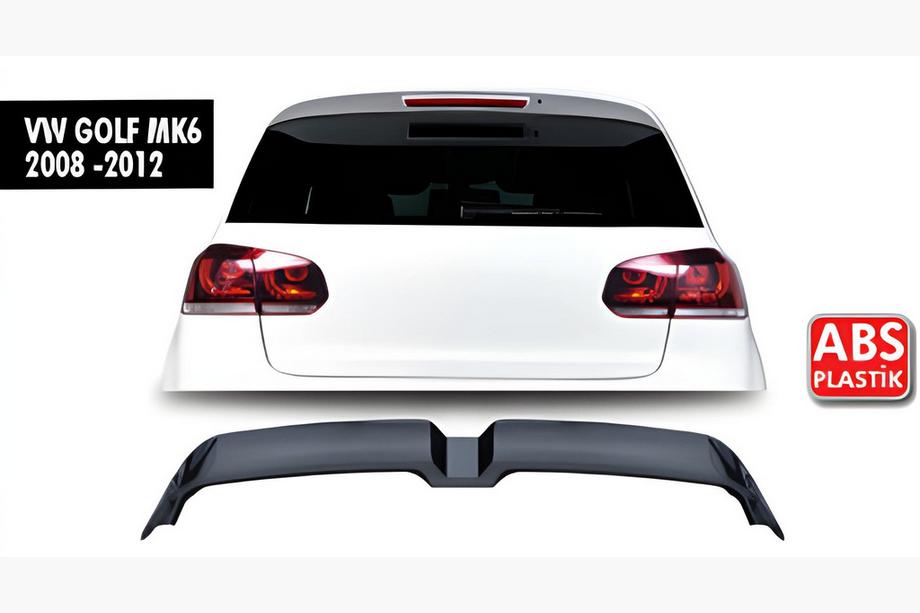 Volkswagen Golf 6 2008–2014 Spojler DPT V-3 (HB, lesklá čierna) Image